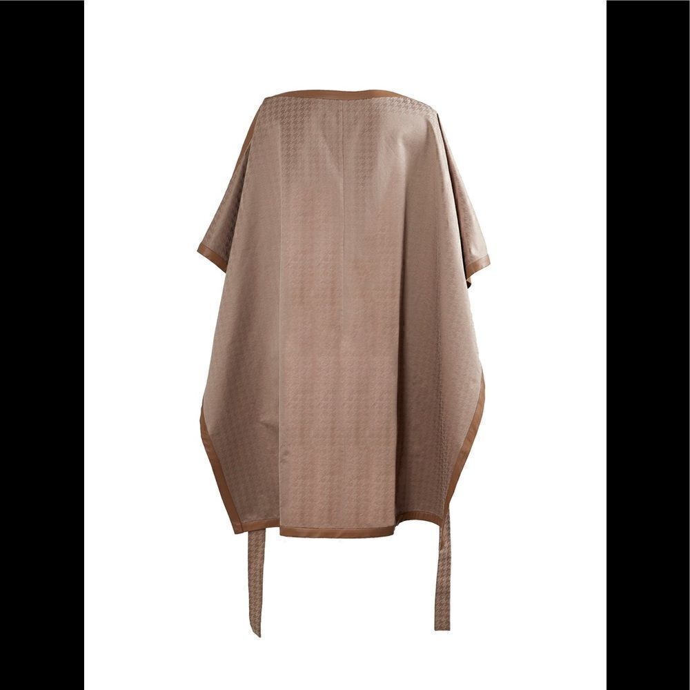 MUSEE WOMENS BROWN BOX CUT PONCHO M-L NWT$345 - Picture 5 of 7